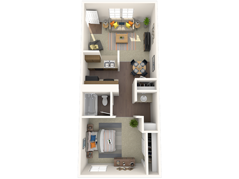 Arcadia Large studio 555 SF